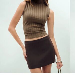 Reformation Carla Mini Skirt